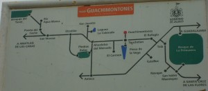 mapa como llegar a los Guachimontones